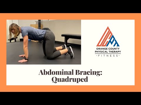 Abdominal Hollowing in Quadruped (Orange County Physical Therapy)