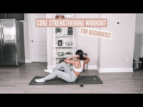 Core Strengthening Workout for Beginners | real time & no equipment!