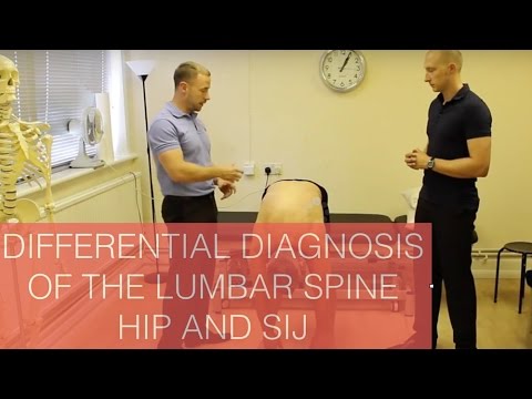 Differential diagnosis of the Lumbar spine, Hip and Sacroilliac joint