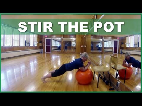 How to do Stir The Pot Exercise w/ Swiss Ball / Stability Ball – Core Exercise – Strength Training