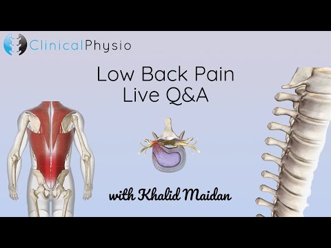 Live Low Back Pain Q&A | Clinical Physio