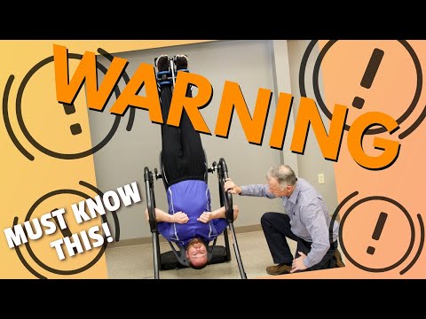 Sciatic Pain Relief with Inversion Table. Warning You Must Know 3 Things