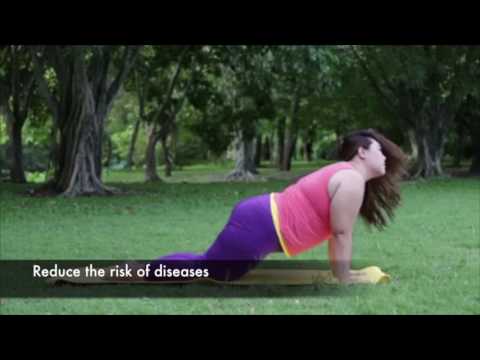 Yoga practice – performing the 'sun salute'